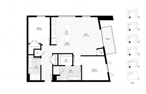 Arcata Apartments Golden Valley MN 2 Bedroom 2 Bath Apartment